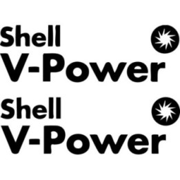 Shell V-Power Stickers – Motorsport Performance Decals (2-Pack)