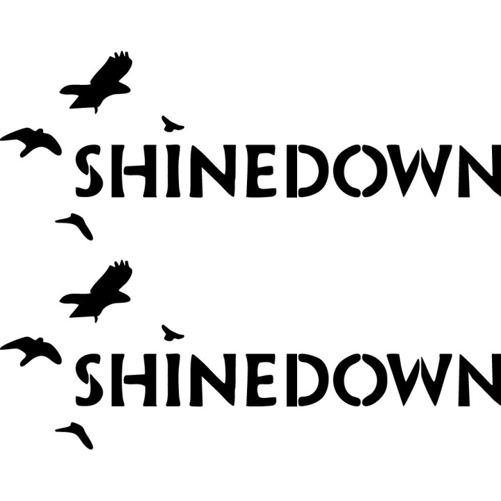 Shinedown Stickers – Birds Logo Rock Band Decals (2-Pack)