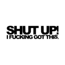 Shut Up I Got This Stickers – Sarcastic Quote Decals (2-Pack)