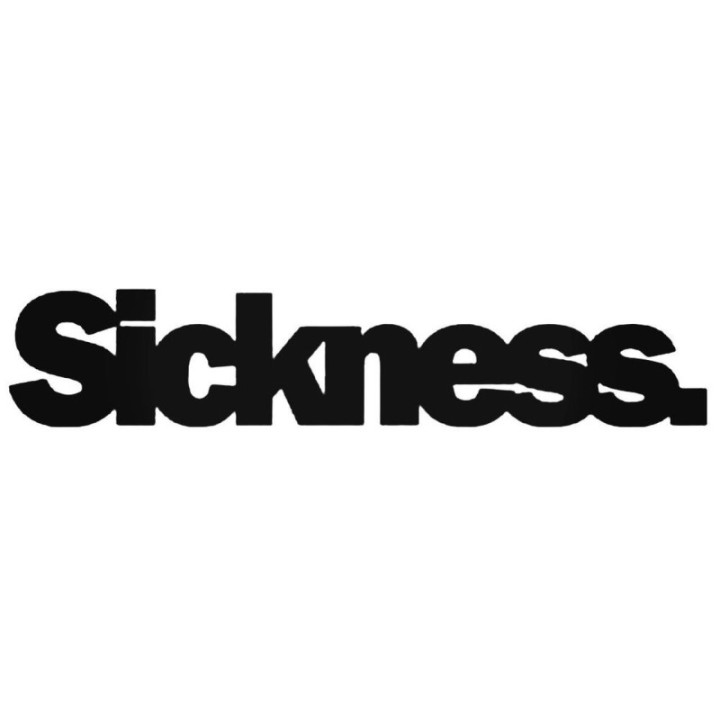 Buy Sickness Jdm Japanese Decal Sticker Online