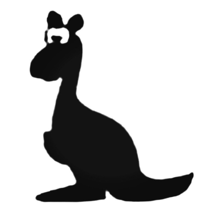 Buy Silly Kangaroo Decal Sticker Online