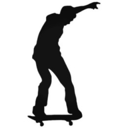 Buy Skateboarder Keeps The Balance Decal Sticker Online