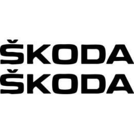 Skoda Script Stickers – Octavia Fabia Superb Kodiaq Decals (2-Pack)