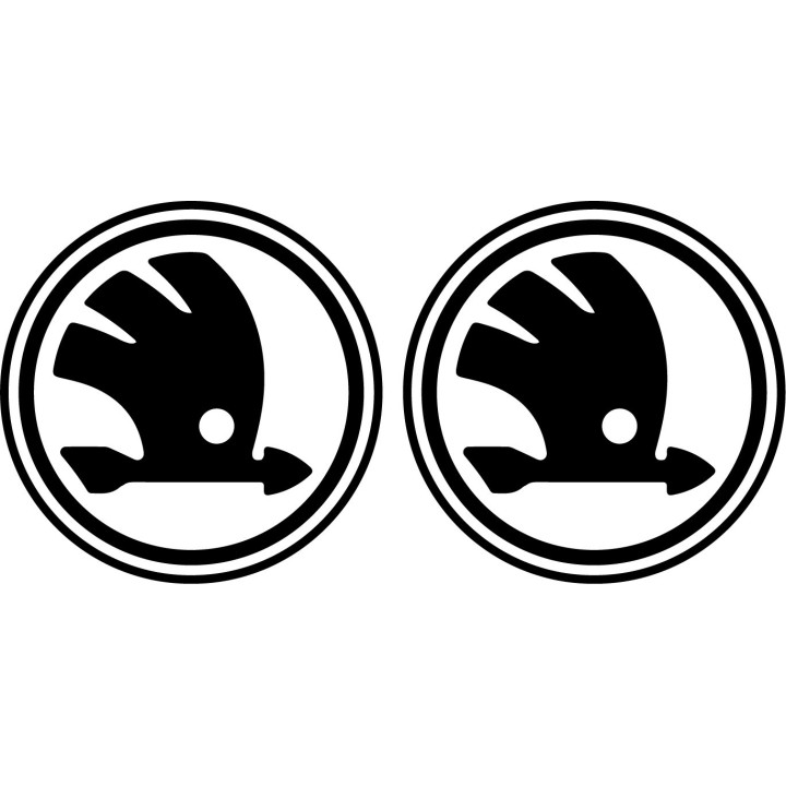 Skoda Stickers – Octavia Fabia Superb Decals (2-Pack)