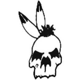 Bunny Skull Stickers – Dead Rabbit Goth Decals (2-Pack)