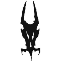 Tribal Skull Stickers – Gothic Horned Skull Decals (2-Pack)