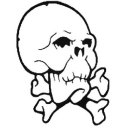 Skull & Crossbones Stickers – Jolly Roger Decals (2-Pack)