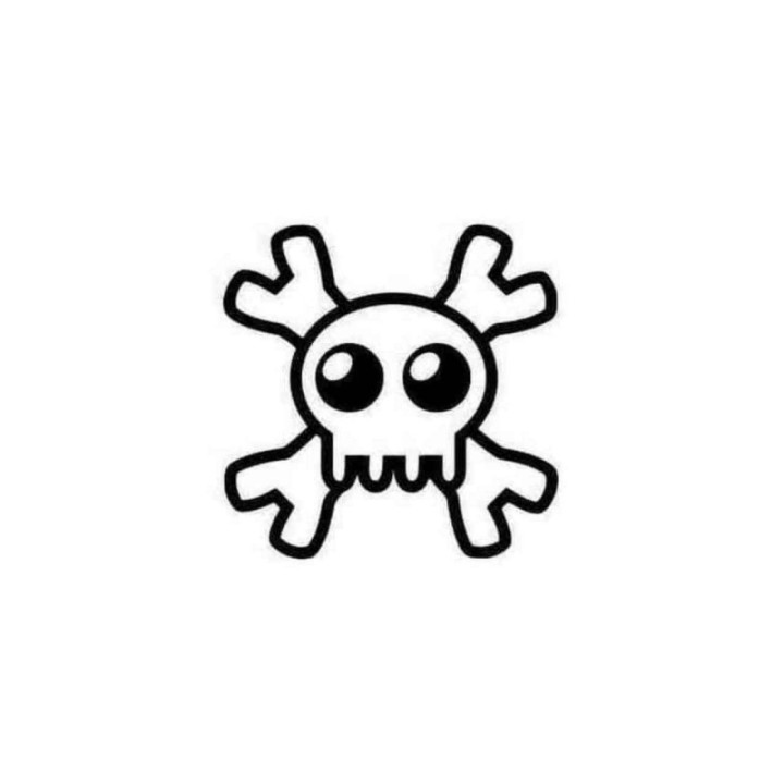 Cute Skull & Crossbones Stickers – Cartoon Pirate Decals (2-Pack)