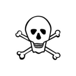 Skull and Crossbones Stickers – Jolly Roger Decals (2-Pack)