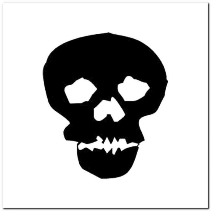 Skull Stickers – Gothic Biker Skull Decals (2-Pack)