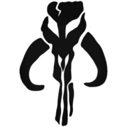 Mandalorian Mythosaur Skull Stickers – Star Wars Decals (2-Pack)