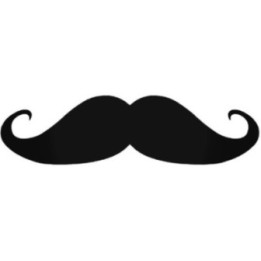 Moustache Stickers – Handlebar Hipster Movember Decals (2-Pack)