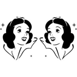Snow White Princess Stickers – Fairy Tale Decals (2-Pack)