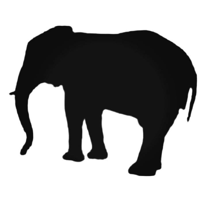 Buy Standing Elephant Decal Sticker Online