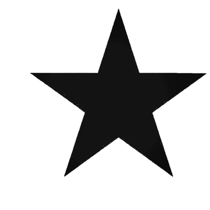 Star Shape Stickers – Five Point Star Decals (2-Pack)