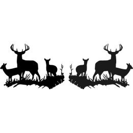 Buy Deer Family Wildlfie Decal Sticker Style 2 Online