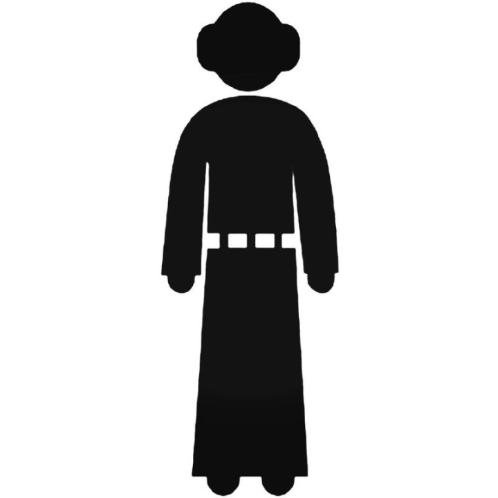 Princess Leia Star Wars Stickers – Rebel Decals (2-Pack)