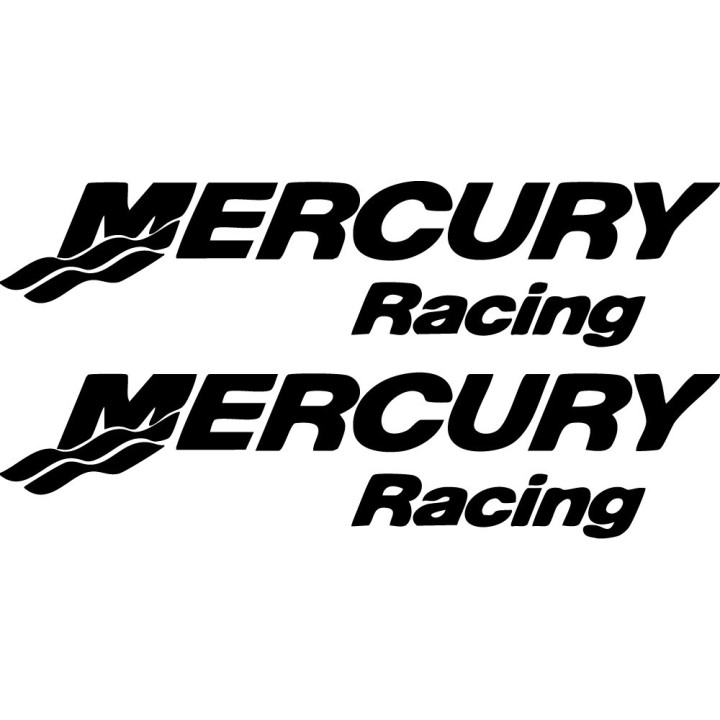 Mercury Racing Stickers – Performance Marine Vinyl Decals (2-Pack)