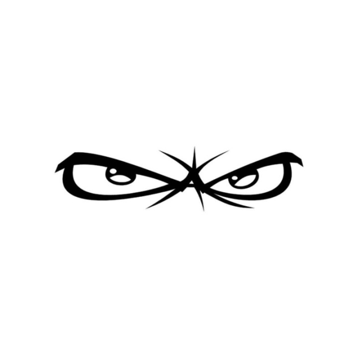 No Fear Eyes Stickers – Motocross Eye Decals (2-Pack)