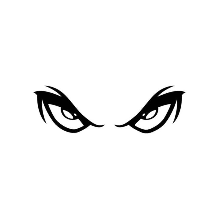 No Fear Eyes Stickers – Action Sports Decals (2-Pack)