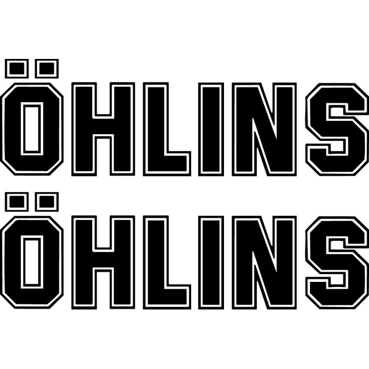 Öhlins Suspension Stickers – MotoGP Racing Decals (2-Pack)