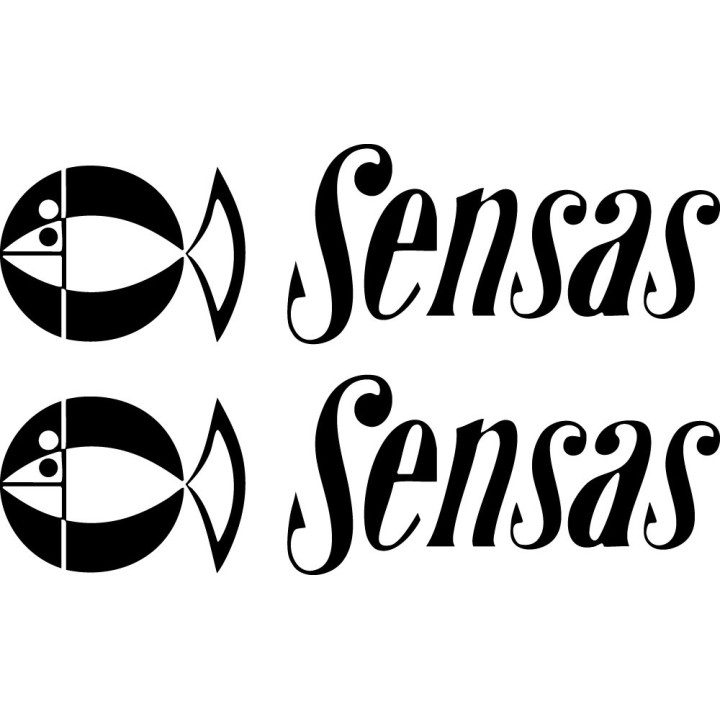 Sensas Stickers – Match Fishing Carp Groundbait Brand Decals (2-Pack)