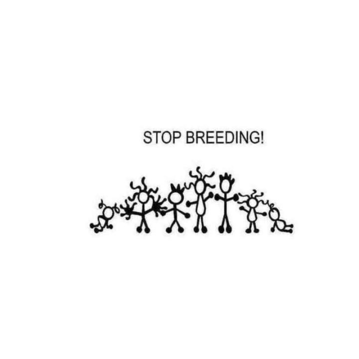Buy Stop Breeding Stick Family Decal Sticker Online