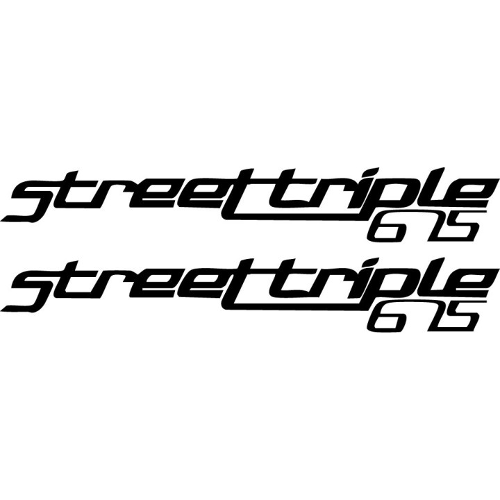 Triumph Street Triple 675 Stickers – Naked Sport Motorcycle Decals (2-Pack)