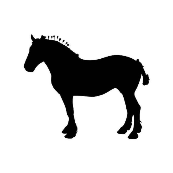 Suffolk Punch Horse Stickers – Heavy Breed Decals (2-Pack)