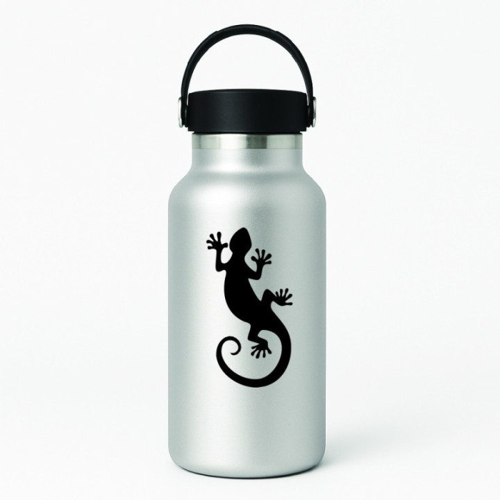Gecko Lizard Stickers – Wildlife Reptile Vinyl Decals (2-Pack)