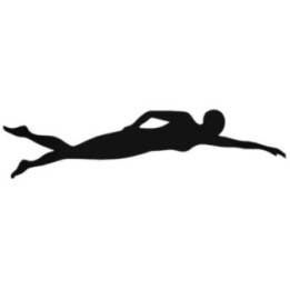 Buy Swimming Front Crawl Stroke Girl 3 Decal Sticker Online