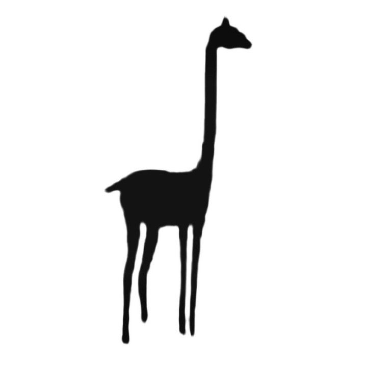 Buy Tall Giraffe Decal Sticker Online