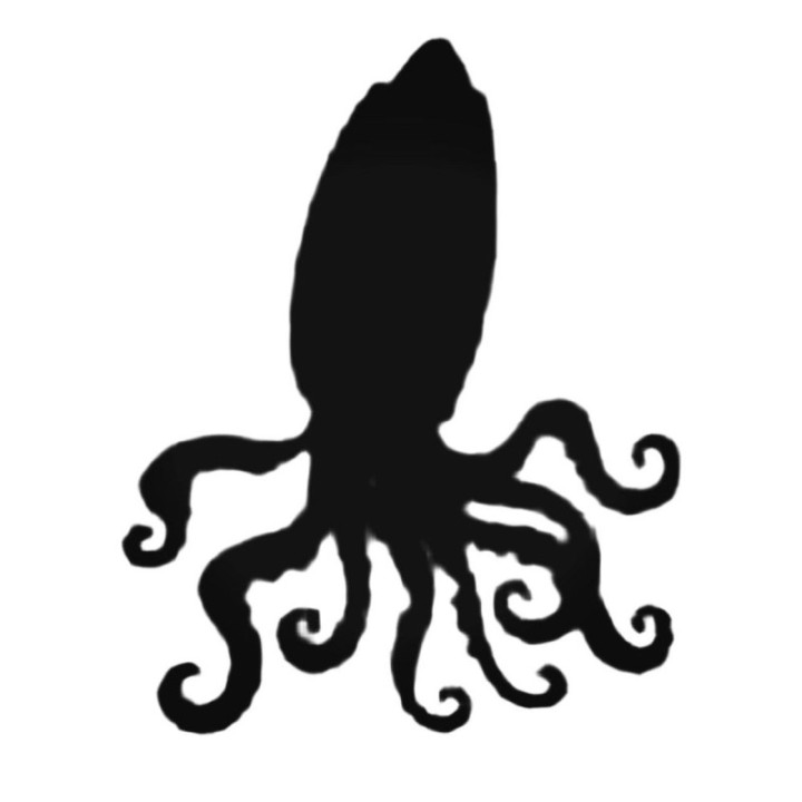 Octopus Stickers – Sea Creature Silhouette Decals (2-Pack)