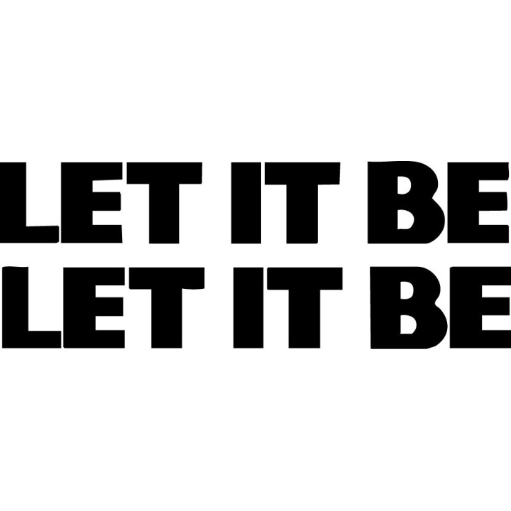 Let It Be Stickers – Beatles Quote Decals (2-Pack)