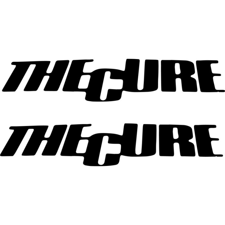 The Cure Stickers – Post-Punk Gothic Rock Decals (2-Pack)