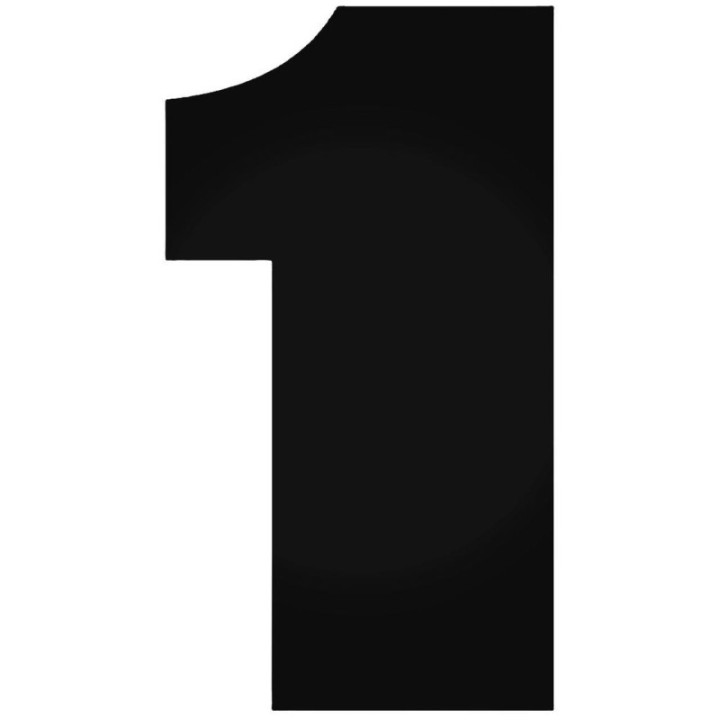 Number 1 Stickers – Racing Number Decals (2-Pack)