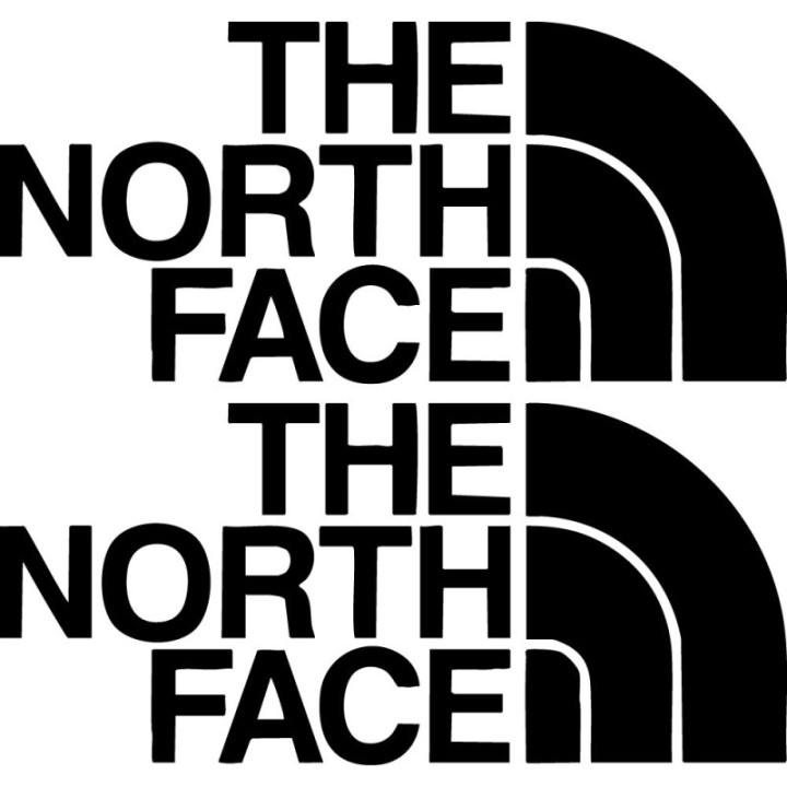The North Face Stickers – Outdoor Hiking Decals (2-Pack)