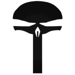 Punisher Skull Style 5 Stickers – Tactical Decals (2-Pack)