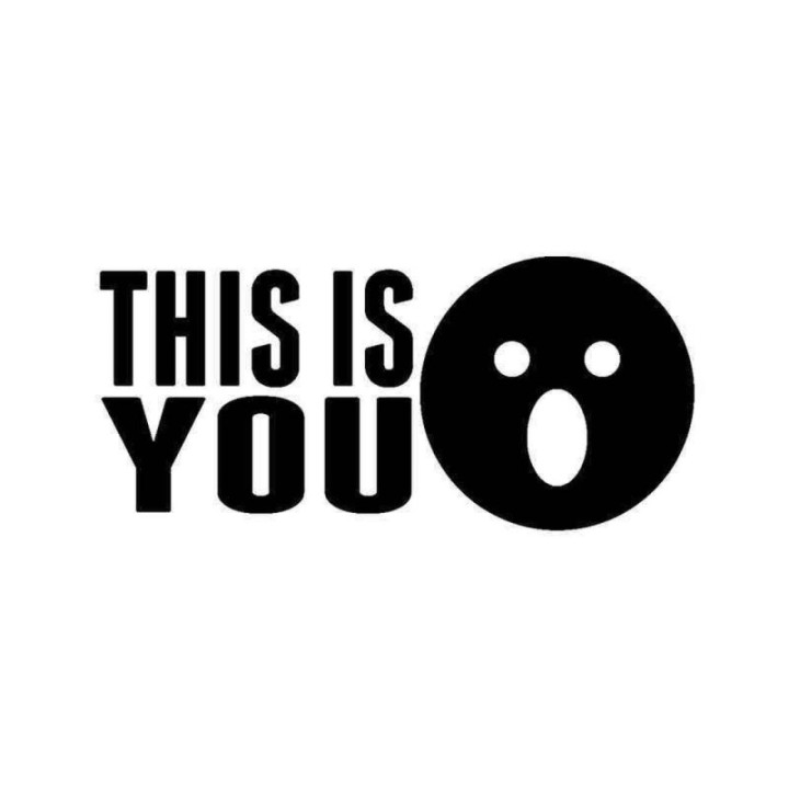 This Is You Stickers – Funny Shocked Face Decals (2-Pack)