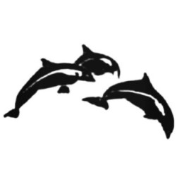Jumping Dolphins Stickers – Pod Silhouette Decals (2-Pack)