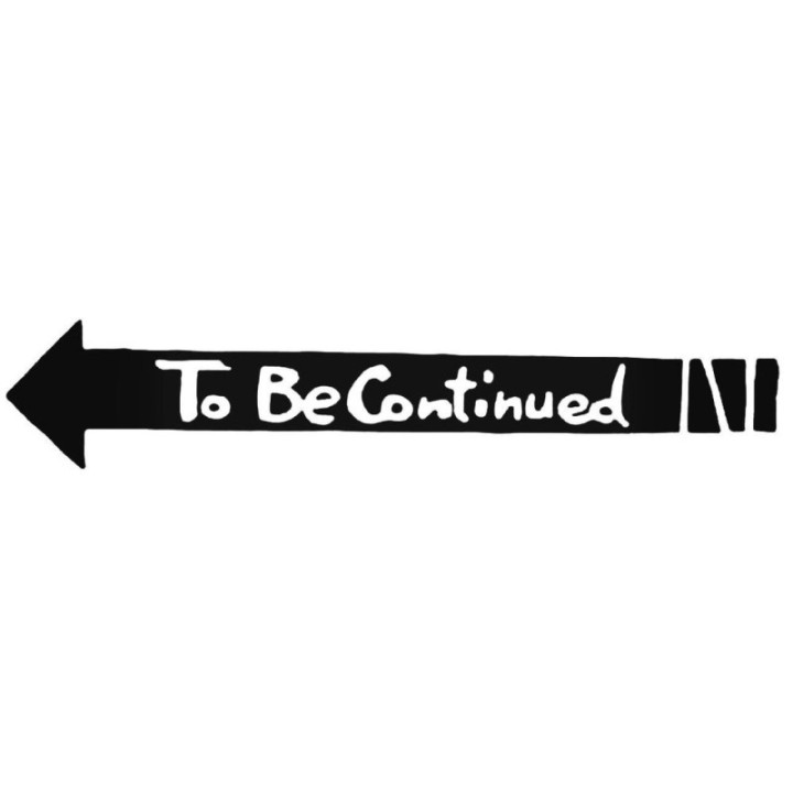 To Be Continued JoJo Stickers – Anime Meme Decals (2-Pack)
