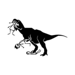 Buy T Rex Eating Stick Family Vinyl Decal Sticker Online