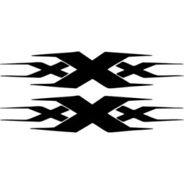 xXx Triple X Stickers – Vin Diesel Logo Decals (2-Pack)