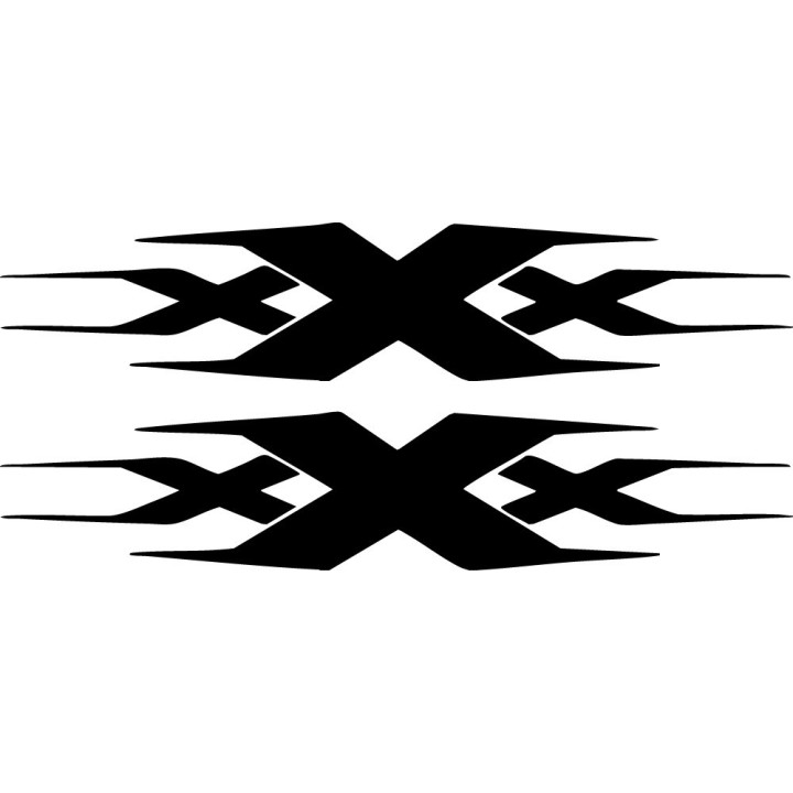 xXx Triple X Stickers – Vin Diesel Logo Decals (2-Pack)