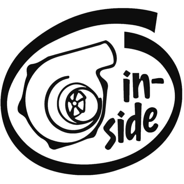 Buy Turbo Inside 1 Decal Sticker 1 Online