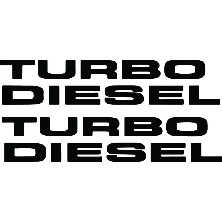 Turbo Diesel Stickers – HD Truck Performance Engine Decals (2-Pack)