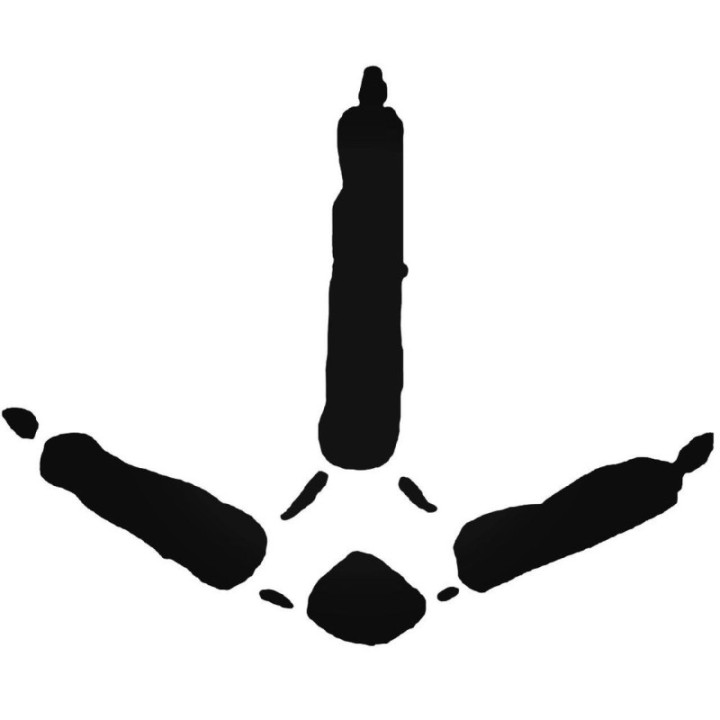 Buy Turkey Foot Print Tracks Decal Sticker Online