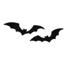 Halloween Bat Stickers – Flying Silhouette Decals (2-Pack)