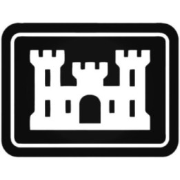 US Army Corps of Engineers Stickers – USACE Castle (2-Pack)