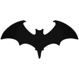 Bat Silhouette Stickers – Halloween Gothic Decals (2-Pack)
